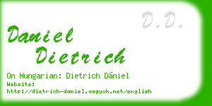 daniel dietrich business card