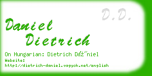 daniel dietrich business card